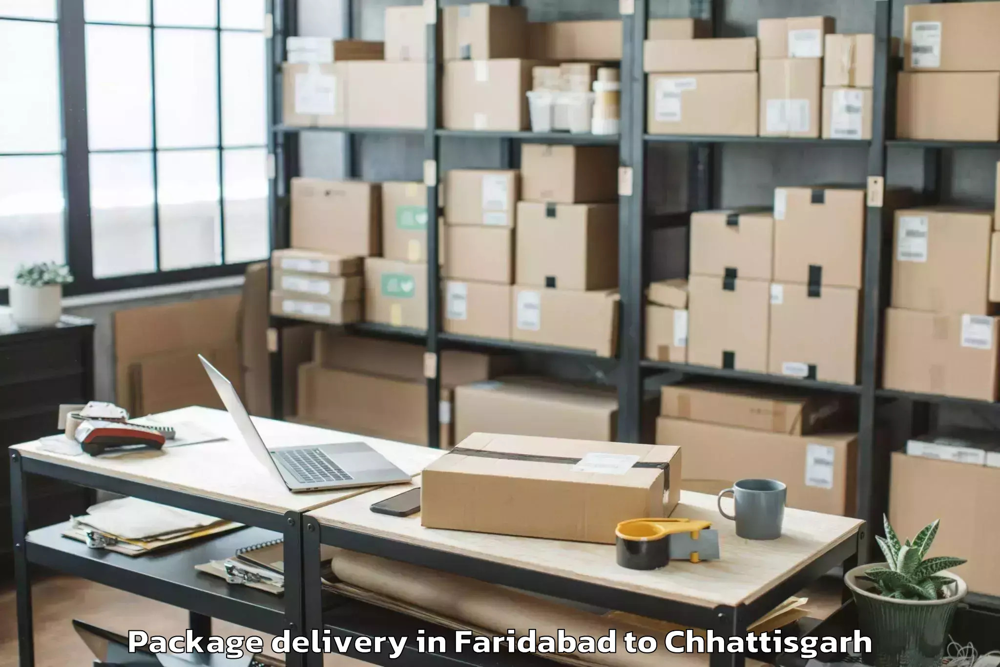 Professional Faridabad to Chhuikhadan Package Delivery